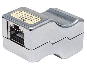 Intellinet Inline Coupler, Cat6, FTP, Locking Function, Metallic