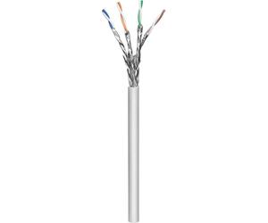 Intellinet Network Bulk Cat6a Cable, 23 AWG, Solid Wire, 100 m, Grey, Copper, S/FTP, LSZH, CPR-Dc Box