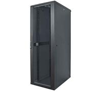 Intellinet Network Cabinet, Free Standing (Standard), 42U, Usable Depth 123 to 573mm/Width 503mm, Black, Flatpack, Max 1500kg, Server Rack, IP20 rated, 19", Steel, Multi-Point Door Lock, One Lock Per Side Panel, Three Year Warranty