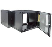 Intellinet Network Cabinet, Wall Mount (Double Section), 9U, 600 mm Depth, Black, Flatpack, Max 30 kg, 19 Inch, Three Year Warranty