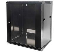 Intellinet 19" Network Cabinet - Wall Mount (Standard) 6U 450mm Deep Black Flatpack Max 60kg Suitable also for use on desk or floor Usable Depth 270mm to 350mm Metal & Glass Door Back Panel Removeable