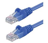 Intellinet Network Patch Cable, Cat5e, 0.25 m, Blue, Copper, U/UTP, PVC, Gold Plated Contacts, Snagless, Booted, Polybag