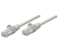 Intellinet Network Patch Cable, Cat5e, 1.5m, Grey, CCA, U/UTP, PVC, RJ45, Gold Plated Contacts, Snagless, Booted, Polybag