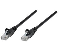 Intellinet Network Patch Cable. Cat5e. 1m. Black. CCA. U/UTP. PVC. RJ4