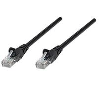 Intellinet Network Patch Cable, Cat5e, 20m, Black, CCA, U/UTP, PVC, RJ45, Gold Plated Contacts, Snagless, Booted, Polybag