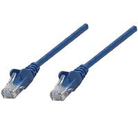Intellinet Network Patch Cable, Cat5e, 20m, Blue, CCA, U/UTP, PVC, RJ45, Gold Plated Contacts, Snagless, Booted, Polybag