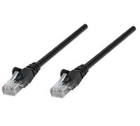 Intellinet Network Patch Cable, Cat5e, 3m, Black, CCA, U/UTP, PVC, RJ45, Gold Plated Contacts, Snagless, Booted, Lifetime Warranty, Polybag