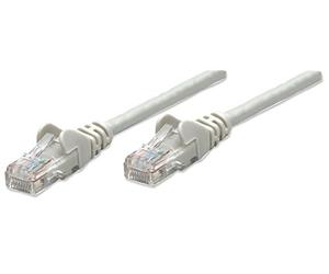 Intellinet Network Patch Cable, Cat5e, 5m, Grey, CCA, U/UTP, PVC, RJ45, Gold Plated Contacts, Snagless, Booted, Polybag
