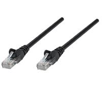 Intellinet Network Patch Cable, Cat6, 0.25m, Black, Copper, S/FTP, LSOH / LSZH, PVC, RJ45, Gold Plated Contacts, Snagless, Booted, Lifetime Warranty, Polybag