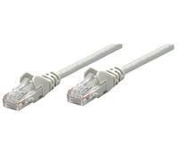 Intellinet Network Patch Cable, Cat6, 0.25m, Grey, Copper, S/FTP, LSOH / LSZH, PVC, RJ45, Gold Plated Contacts, Snagless, Booted, Polybag