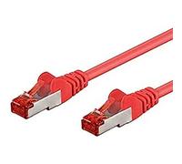 Intellinet Network Patch Cable, Cat6, 0.5m, Red, Copper, S/FTP, LSOH / LSZH, PVC, RJ45, Gold Plated Contacts, Snagless, Booted, Polybag