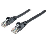 Intellinet Network Patch Cable, Cat6, 1.5m, Black, CCA, U/UTP, PVC, RJ45, Gold Plated Contacts, Snagless, Booted, Polybag