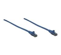 Intellinet Network Patch Cable, Cat6, 10m, Blue, CCA, U/UTP, PVC, RJ45, Gold Plated Contacts, Snagless, Booted, Polybag