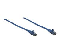 Intellinet Network Patch Cable Cat6 10m Blue CCA U/UTP PVC RJ45 Gold Plated Contacts Snagless Booted Lifetime Warranty