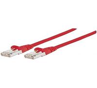 Intellinet Network Patch Cable, Cat6, 10m, Red, Copper, S/FTP, LSOH / LSZH, PVC, RJ45, Gold Plated Contacts, Snagless, Booted, Polybag