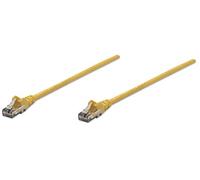 Intellinet Network Patch Cable, Cat6, 10m, Yellow, CCA, U/UTP, PVC, RJ45, Gold Plated Contacts, Snagless, Booted, Polybag