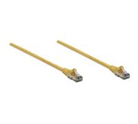 Intellinet Network Patch Cable Cat6 10m Yellow CCA U/UTP PVC RJ45 Gold Plated Contacts Snagless Booted Lifetime Warranty