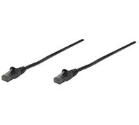 Intellinet Network Patch Cable, Cat6, 15 m, Black, CCA, U/UTP, PVC, Gold Plated