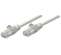 Intellinet Network Patch Cable, Cat6, 1m, Grey, CCA, U/UTP, PVC, RJ45, Gold Plat