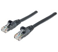 Intellinet Network Patch Cable, Cat6, 20m, Black, CCA, U/UTP, PVC, RJ45, Gold Plated Contacts, Snagless, Booted, Polybag