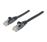 Intellinet Network Patch Cable Cat6 20m Black CCA U/UTP PVC RJ45 Gold Plated Contacts Snagless Booted Lifetime Warranty
