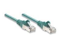 Intellinet Network Patch Cable Cat6 20m Green CCA U/UTP PVC RJ45 Gold Plated Contacts Snagless Booted Lifetime Warranty