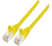 Intellinet Network Patch Cable, Cat6, 3m, Yellow, Copper, S/FTP, LSOH / LSZH, PVC, RJ45, Gold Plated Contacts, Snagless, Booted, Polybag