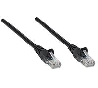 Intellinet Network Patch Cable, Cat6, 5m, Black, CCA, U/UTP, PVC, RJ45, Gold Plated Contacts, Snagless, Booted, Polybag