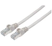 Intellinet Network Patch Cable, Cat6, 5m, Grey, Copper, S/FTP, LSOH / LSZH, PVC, RJ45, Gold Plated Contacts, Snagless, Booted, Polybag