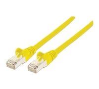 Intellinet Network Patch Cable Cat6A 10m Yellow Copper S/FTP LSOH / LSZH PVC RJ45 Gold Plated Contacts Snagless Booted Lifetime Warranty 10 m Cat6a S/FTP (S-STP) RJ-45 RJ-45 Yellow