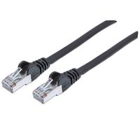 Intellinet Network Patch Cable. Cat6A. 1m. Black. Copper. S/FTP. LSOH