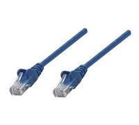 Intellinet Network Patch Cable Cat6A 20m Blue Copper S/FTP LSOH / LSZH PVC RJ45 Gold Plated Contacts Snagless Booted Lifetime Warranty Polybag