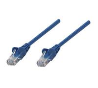 Intellinet Network Patch Cable Cat6A 20m Blue Copper S/FTP LSOH / LSZH PVC RJ45 Gold Plated Contacts Snagless Booted Lifetime Warranty Polybag