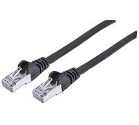 Intellinet Network Patch Cable, Cat6A, 5m, Black, Copper, S/FTP, LSOH / LSZH, PVC, RJ45, Gold Plated Contacts, Snagless, Booted, Polybag