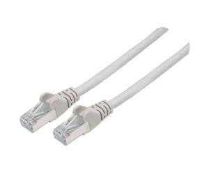 Intellinet Network Patch Cable Cat6A 5m Grey Copper S/FTP LSOH / LSZH PVC RJ45 Gold Plated Contacts Snagless Booted Lifetime Warranty 5 m Cat6a S/FTP (S-STP) RJ-45 RJ-45 Grey