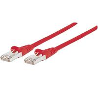 Intellinet Network Patch Cable, Cat7 Cable/Cat6A Plugs, 1.5m, Red, Copper, S/FTP