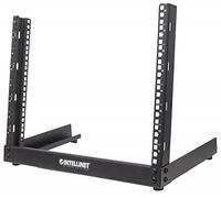 Intellinet Network Rack - Desktop Open Frame, 12U, Flatpack, Black, 19 Inch, Three Year Warranty