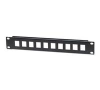 Intellinet Patch Panel Blank 10" 1U 10-Port Black 1U High 10" Wide Rack-Mountabl
