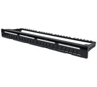Intellinet Patch Panel, Blank, 1U, 24-Port, Black Black 1U, 24-Port (Blank)