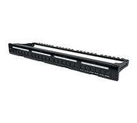 Intellinet Patch Panel Blank 1U 24-Port Black. Mounting: Rack mounting Rack capacity: 1U Product colour: Black. Compliance certificates: RoHS. Width: 482.6 mm Height: 44.4 mm Depth: 135.6 mm