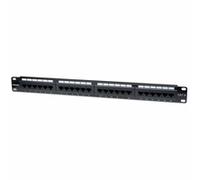 Intellinet Patch Panel, Cat6, UTP, 24-Port, 1U, Black