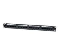 Intellinet Patch Panel. Cat6. UTP. 24-Port. 1U. Black