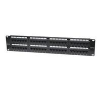 Intellinet Patch Panel Cat6 UTP 48-Port 2U Black