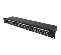 Intellinet Patch Panel, Cat6a, FTP, 24-Port, 1U, Shielded, 90 Top-Entry Punch...