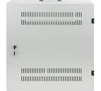 Intellinet Low-Profile 19" Wall Mount Cabinet with 4U Horizontal and 2U Vertical Rails Slim Space-saving Enclosure with Only 170 mm (6.7 in.) Depth Ideal for AV Multimedia and Surveillance Application