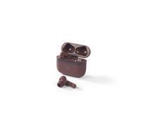 INTEMPO Alto Vivo Noise Cancelling Earphones - Touch Control, Up to 30 Hours Play Time, Bluetooth 6.0, 3 Ear Cap Sizes, High Clarity Microphone, Ideal for On-the-Go Listening, Soft Touch Case, Brown
