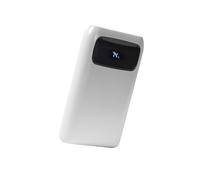 Intempo Aria Power Bank - Fast Charging Portable Charger, Digital Display with Remaining Battery Percentage, 10000 MAH Power, 2 USB-A Outputs, 1 Type C Output, Charge Devices Up To 3 Times, Grey