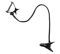 Intempo EE5982BLKSTKEU7 Flexible Clip Phone Holder, Gooseneck, Clip On Design, Adjustable Head, Compatible With All Phones Up To 12 cm, For Video Calls, Vlogging, Watching Movies, Bed