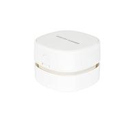 Intempo EE6367WHTCDUWKEU7V2 Mini Portable Keyboard Desktop Vacuum, Cordless Battery Operated Desk Cleaner for Offices and Homes, Handheld, Removes Hair, Dust, Dirt & Crumbs, White