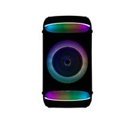 INTEMPO Party Cube Speaker - Bluetooth 6.0, Up to 10 Hours Play Time, Integrated Phone Holder, Carry Handle, Rhythm Sync Light Show, Sound Equaliser Modes, TWS Mode, 60W Peak Power